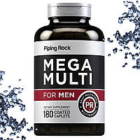 Вітаміни для чоловіків Piping Rock Mega Multi for Men 180 таблеток (краплетс)