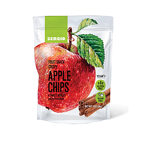 Яблучні чіпси з корицею Sergio 28г