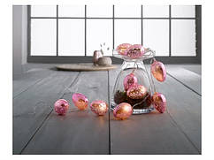 Led гірлянда Крашанки Livarno Home, 10 шт великодні яйця на батарейках з таймером, 120 см