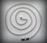 101 Срібний ланцюжок Бісмарк круглий ручного плетіння 925 проби, фото 5