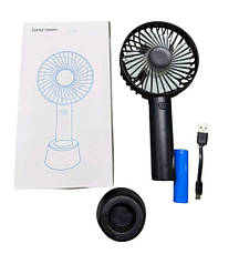 Ручний портативний вентилятор Portable Mini Fan X9 на акумуляторі з ручкою міні вентилятор USB, фото 4