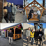 Дерев'яна альтанка 4 на 3 м, розбірна (на 14-16 осіб), фото 9
