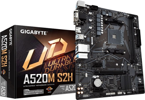 Материнська плата Gigabyte A520M S2H Socket AM4 (A520M S2H)