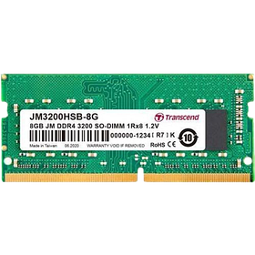 Оперативна пам'ять Transcend 8GB SODIMM DDR4 3200MHz JetRam (JM3200HSB-8G)