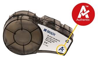 Позначка оригінального картриджа Brady