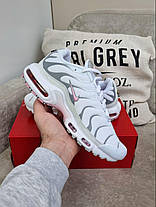 Жіночі Кросівки Nike Air Max TN Plus White Grey Pink / Найк Аїр Макс ТН Плюс Білі з Сірим та Рожевим, фото 5