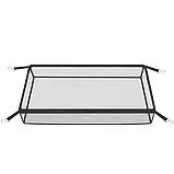 Стіл для гриль-вечірок із сітчастою полицею Tina, срібний колір, фото 4