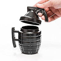 Чашка для чаю кави 280 мл з кришкою у формі гранати Granade Mug (LB-181363)