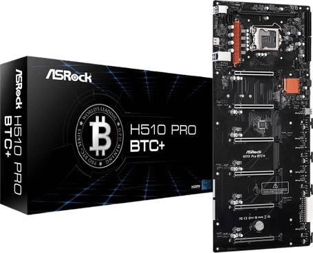 Материнська плата ASRock H510 Pro BTC+ LGA 1200 (H510 Pro BTC+), фото 1