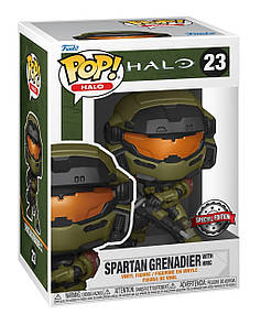 Фігурка Funko POP Games: Halo Infinite - Spartan grandier w/ hmg