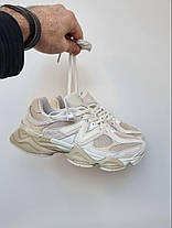 Жіночі Кросівки New Balance 9060 Cream Beige / Нью Беланс 9060 Кремові з Бежовим, фото 4