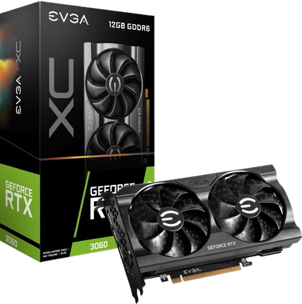 Відеокарта GeForce RTX 3060 12GB EVGA XC Gaming (12G-P5-3657-KR), фото 1