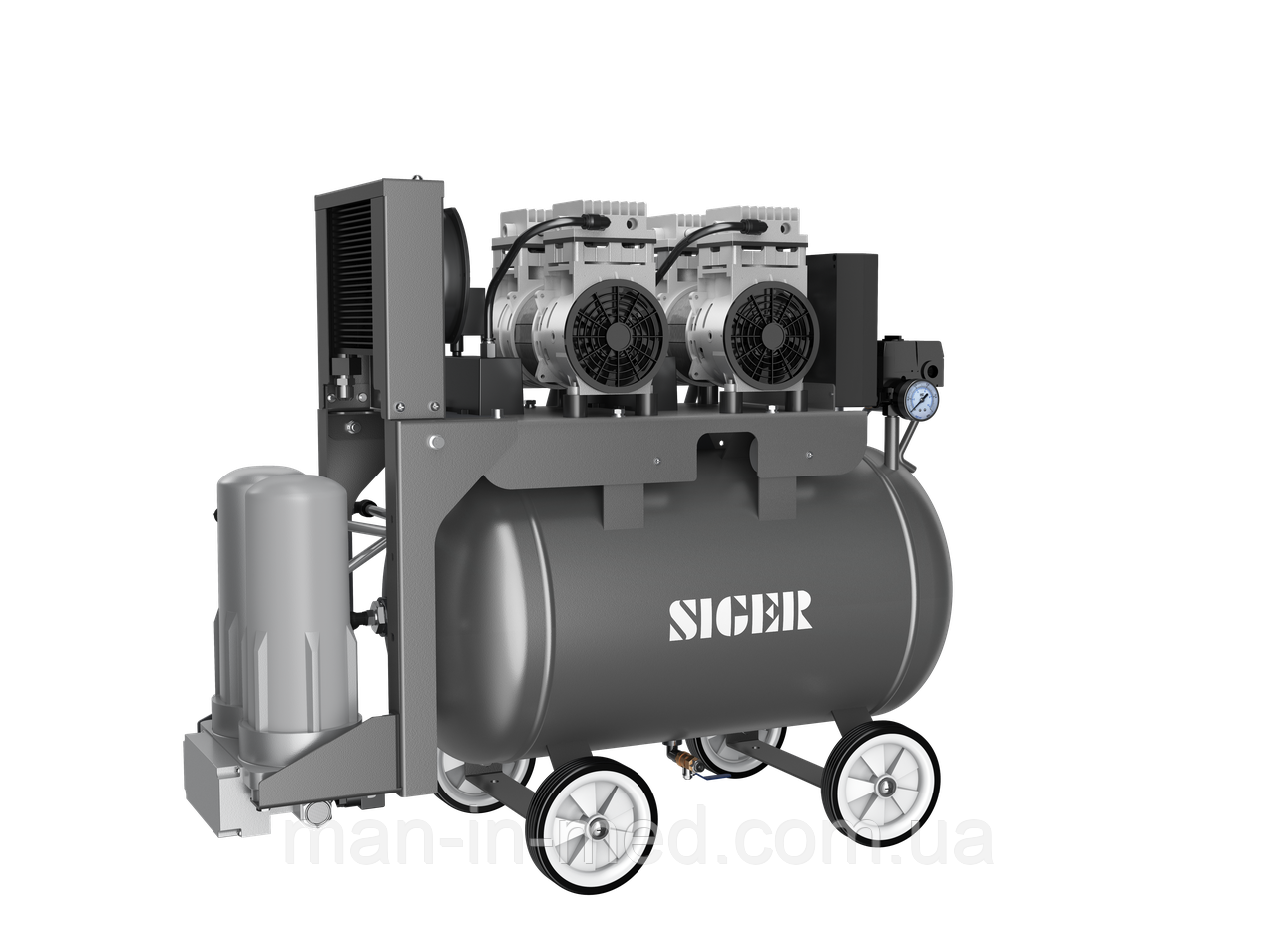 Компресор стоматологічний Siger SP150 антибактеріальний з осушувачем