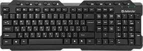 Клавіатура бездротова Defender Element HB-195 UKR Black (45189)