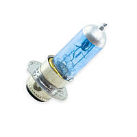 Лампа галоген Р15d-1 18, 18w (1 вус) супер синя (блістер)