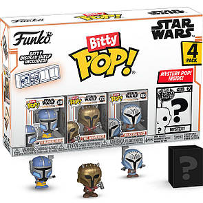 Набір подарунковий Funko POP (Bitty): Star Wars - Heavy Mandalorian 4pk