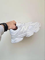 Жіночі Кросівки New Balance 9060 Triple White / Нью Беланс 9060 Трипл Білі, фото 3