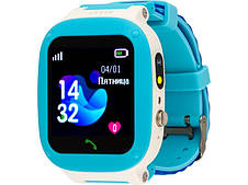 Дитячий розумний годинник AmiGo GO004 Splashproof Camera+LED Blue