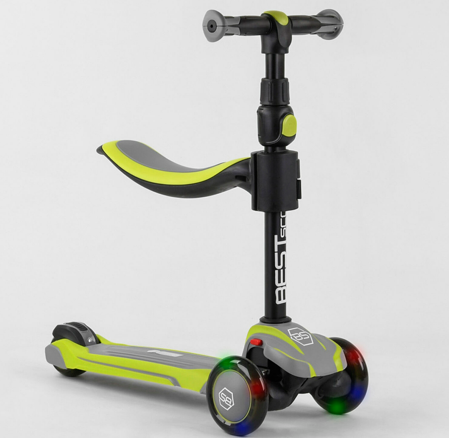 Самокат триколісний Best Scooter JS-20815 колеса світяться