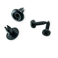 Кріплення пластика (кліпси на різьбі сірі) 10шт