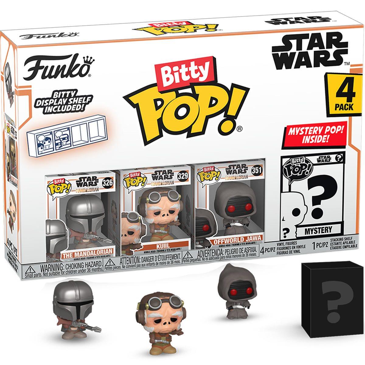Набір подарунковий Funko POP (Bitty): Mandalorian - Mandalorian 4pk, фото 1