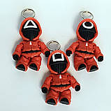 Брелок "Гра в кальмара" 3D, 8 см, пластик/3д Підвіска на наплічник/Рухливий 3д брелок на принтері, фото 4