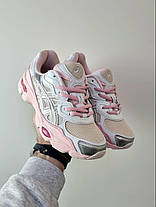 Жіночі Кросівки Asics Gel-NYC x Kicki Yang Zhang Beige / Асікс Гел-НІС Кікі Янг Чжанг Бежеві з Рожевим, фото 6