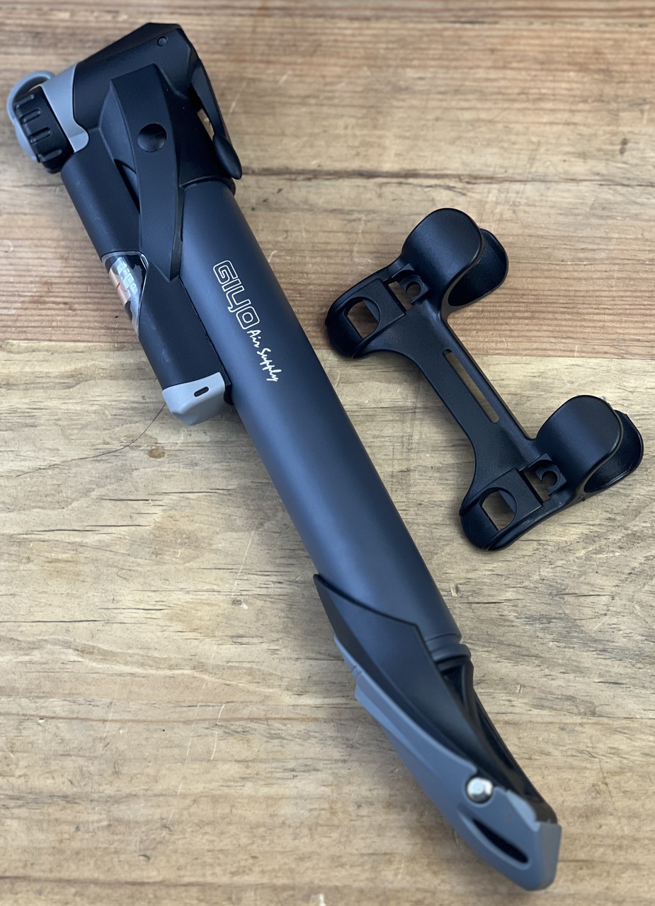 Насос для велосипеда велонасос компактний Giyo GP-961 з манометром 100 psi пластиковий, фото 1