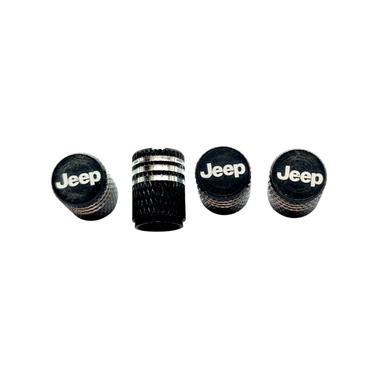 Металеві ковпачки на ніпель з логотипом JEEP чорні