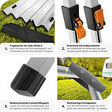 Стіл для гриль-вечірок із сітчастою полицею Tina, срібний колір, фото 7