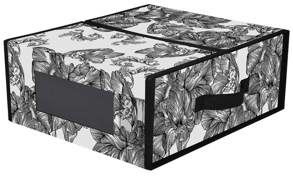 Органайзер тканинний IDEA HOME BS-S01 Anthracite Flowers 15×38.1×32.5 см