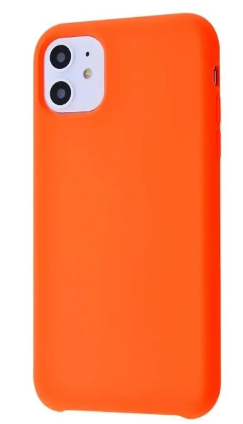 Чохол для iPhone 11 - Cиліконовий з мікрофіброю, Fruity Orange (2)