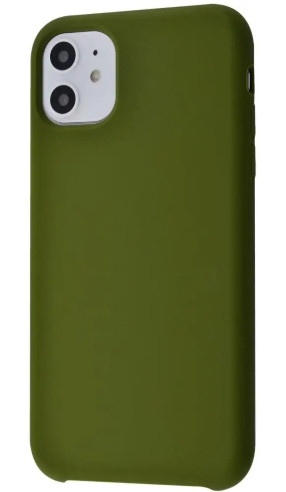 Чохол для iPhone 11 — Силіконовий із мікрофіброю, Army Green (45)