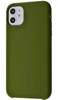 Чохол для iPhone 11 — Силіконовий із мікрофіброю, Army Green (45)