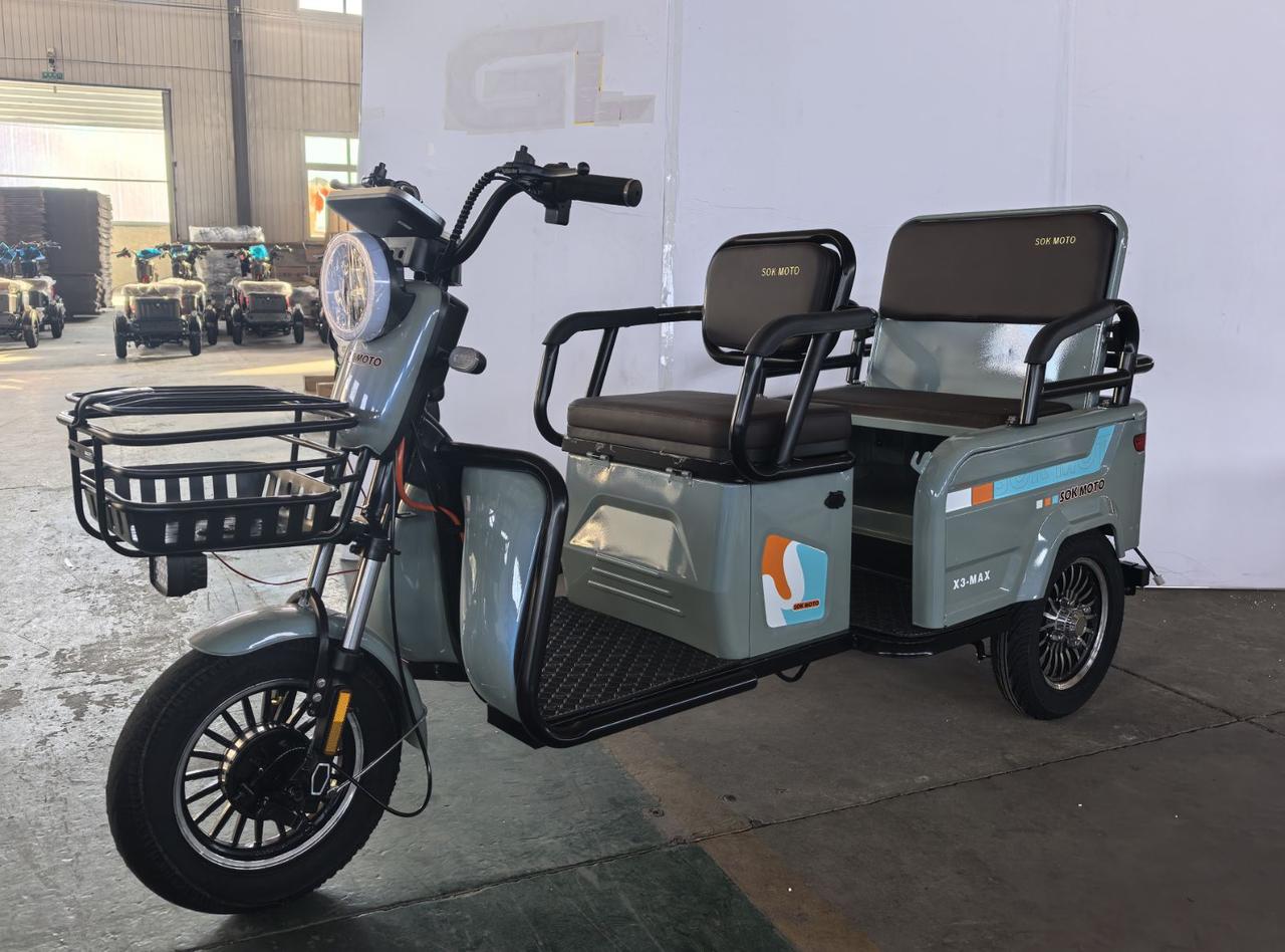 Електричний трицикл SOK X3 МАХ 2000W-72V-28Ah шини 10" купити в інтернет-магазині
