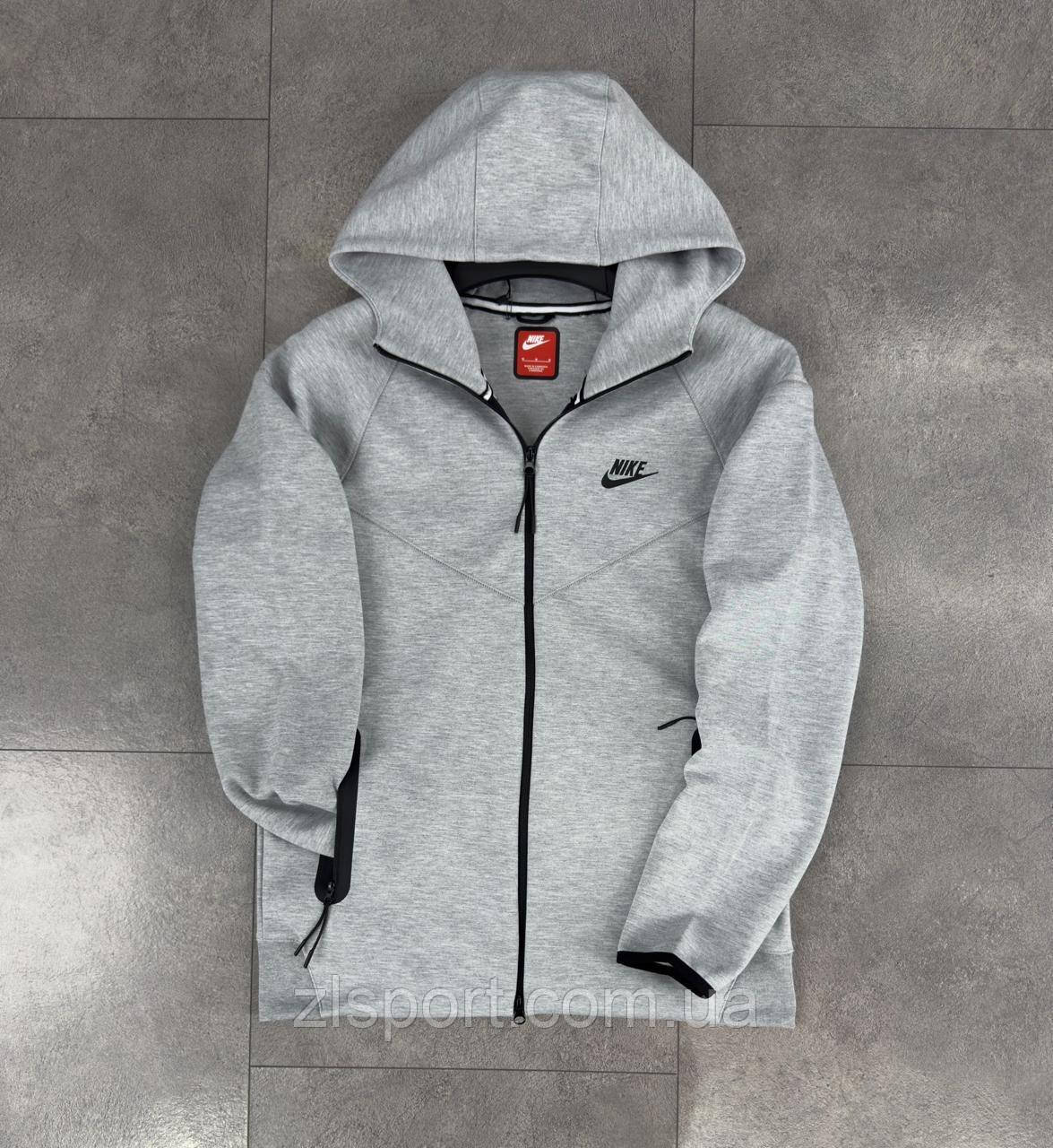 Кофта, зипка Nike Tech fleece з капюшоном