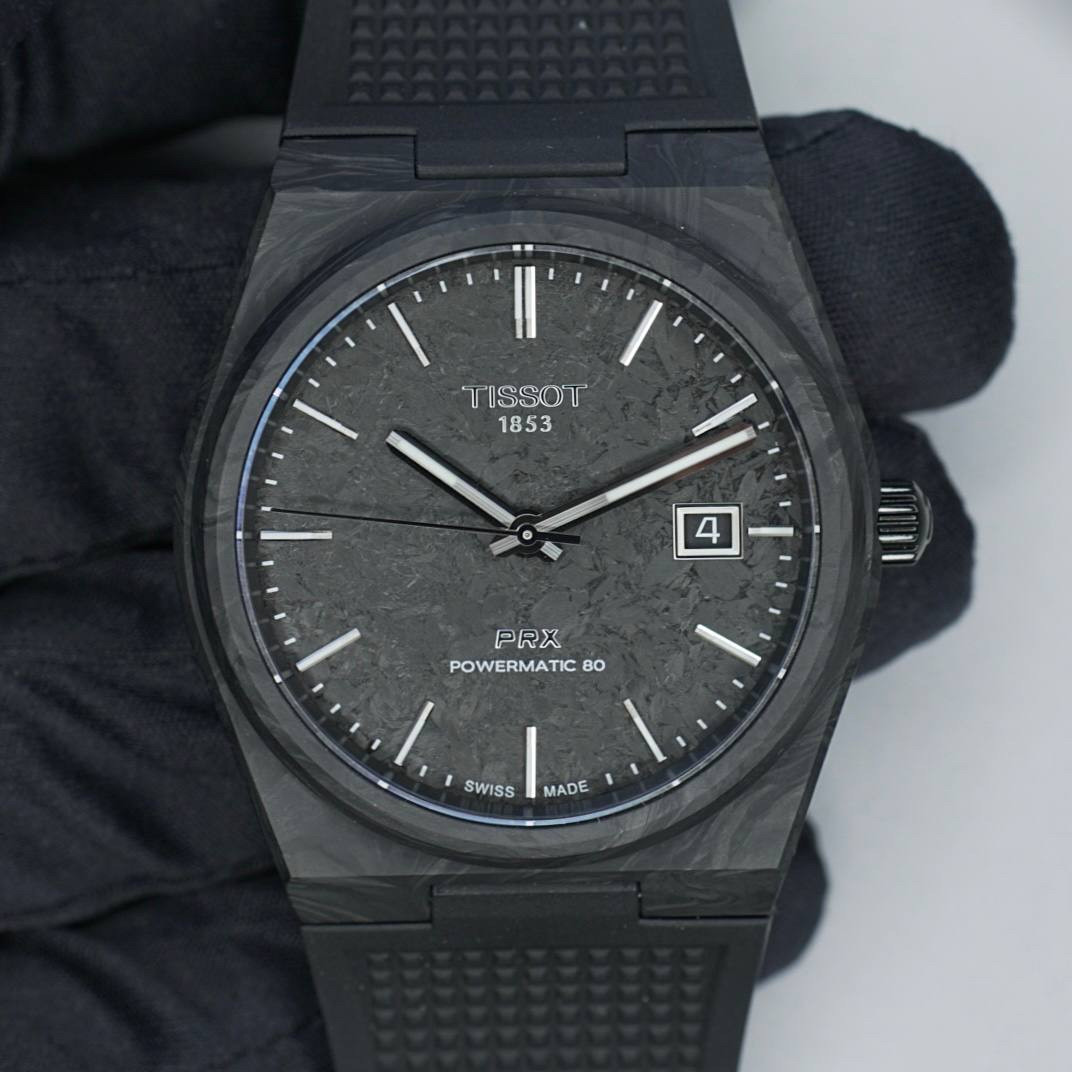 Годинник Tissot PRX T137.907.97.201.00 Carbon Powermatic 80 Limited Edition