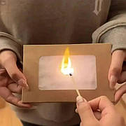 Палаюча листівка DIY "Flaming Card", 10см*15см, коричнева