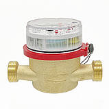 Лічильник гарячої води Gross ETW-UA DN20 (3/4") 130 мм 4 м³/год H-R80 Т90 квартирний, фото 3