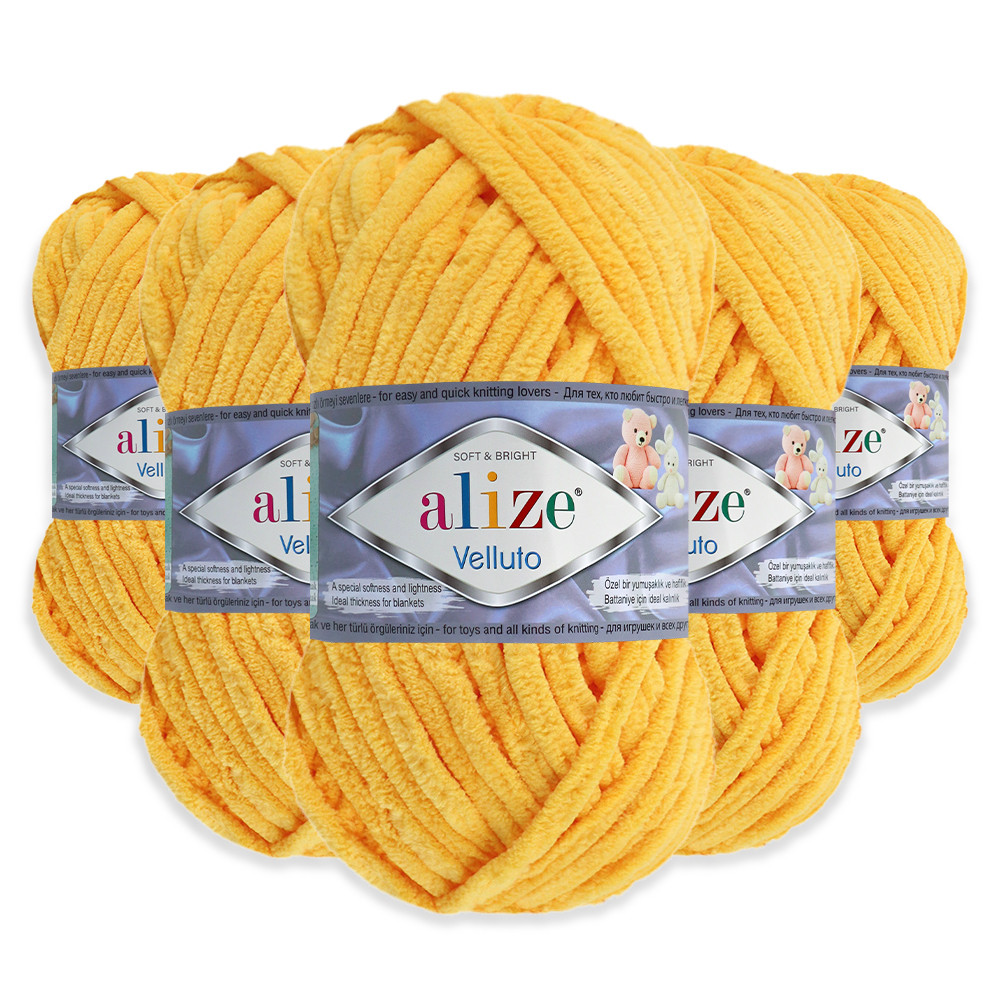 Упаковка Alize Velluto, Мімоза No216, 5 шт., фото 1