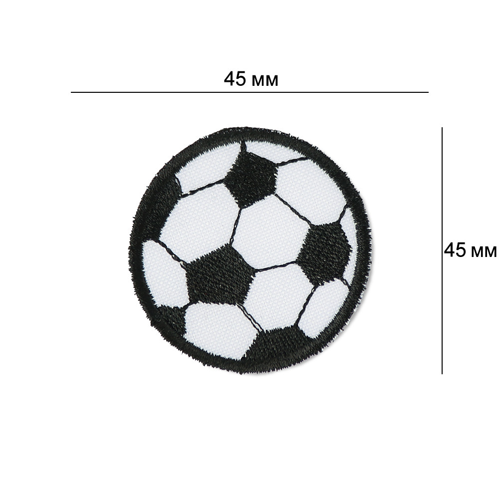 Нашивка на одяг, М'яч, 4,5*4,5 см, фото 1