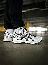 Кросівки Asics Gel-Kahana 8 White Black / Асікс Гел-Кахана 8 Білі з Чорним, фото 3