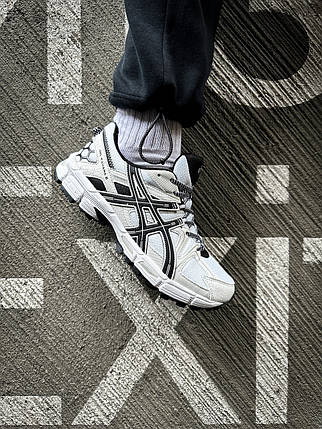 Кросівки Asics Gel-Kahana 8 White Black / Асікс Гел-Кахана 8 Білі з Чорним, фото 1