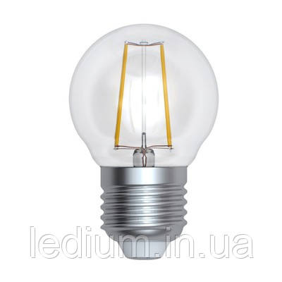 Лампа світлодіодна Куля 2 Вт Е27 Filament G45 3000K LEDium