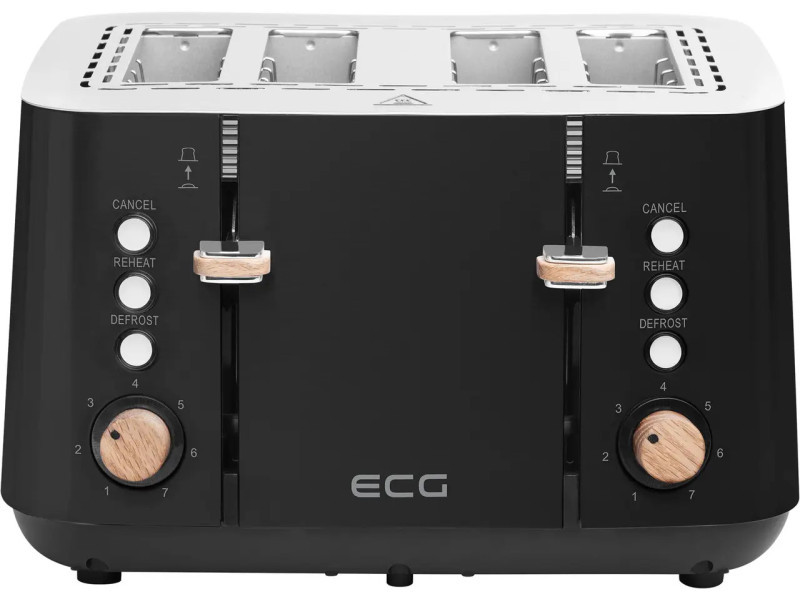 Тостер ECG ST 4768 Timber Black, фото 1