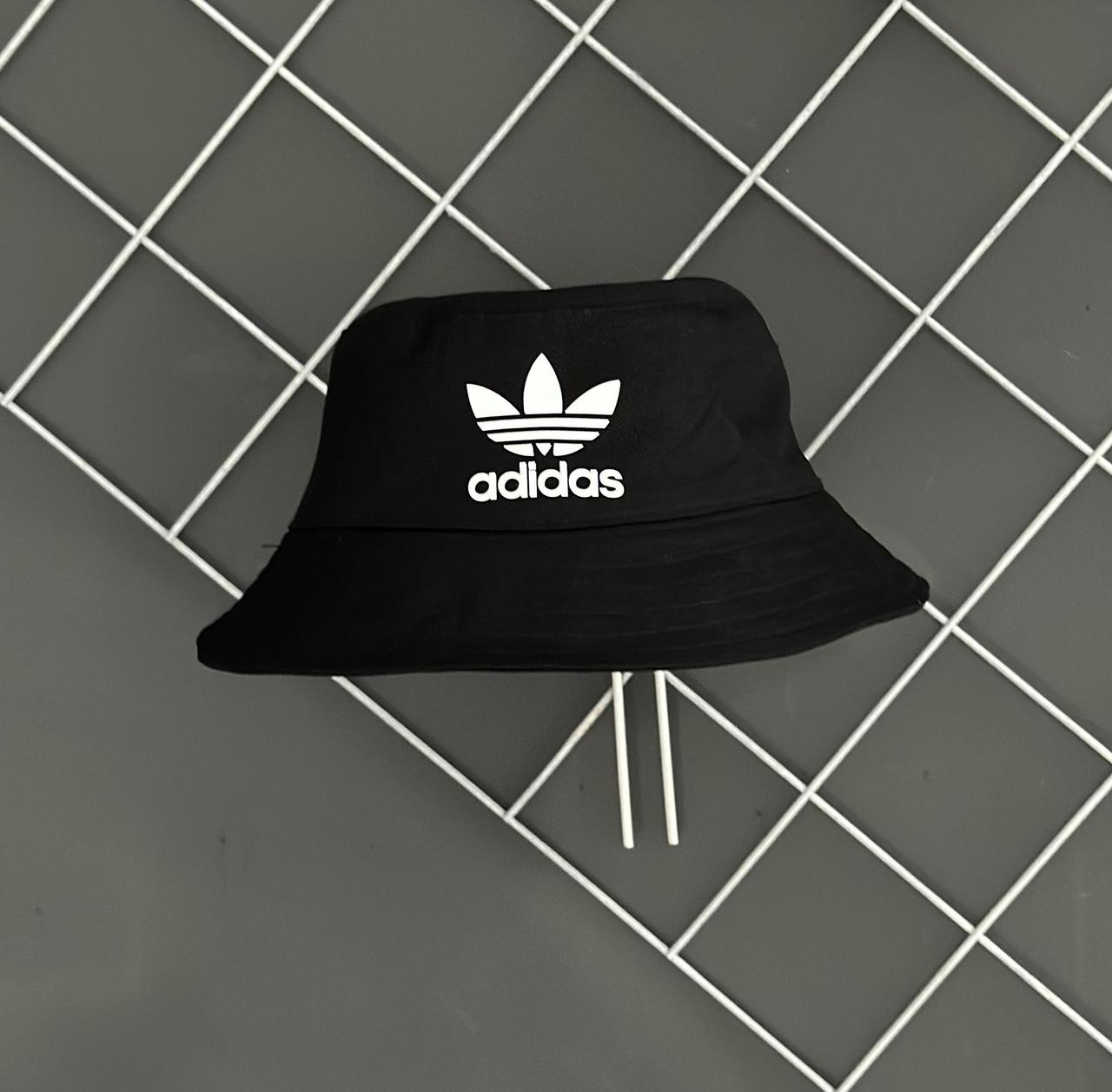 Панама Adidas чорна коттонова чоловіча панамка Адідас