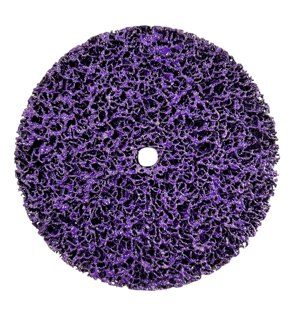 VULKAN Шліфкруг пористий торцевий 150*12*13мм фіолетовий (для зняття фарби), фото 1