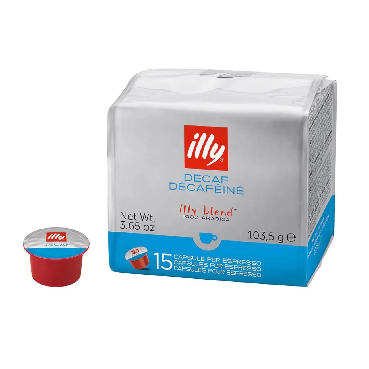 Кава в капсулах Illy Mitaca Decaffeinato15шт Мітака system MPS без кофеїну