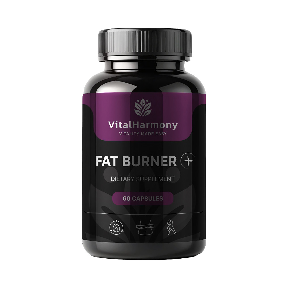 VitalHarmony харчова добавка для спалювання жиру FAT BURNER PLUSS - 60 капсул
