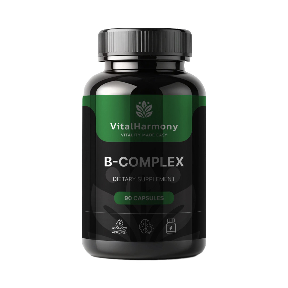 VitalHarmony харчова добавка B-Комплекс – 90 капсул